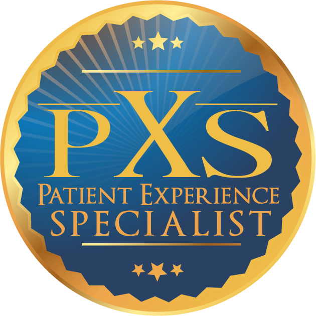 Patient Experience Specialist PXS official certificate seal